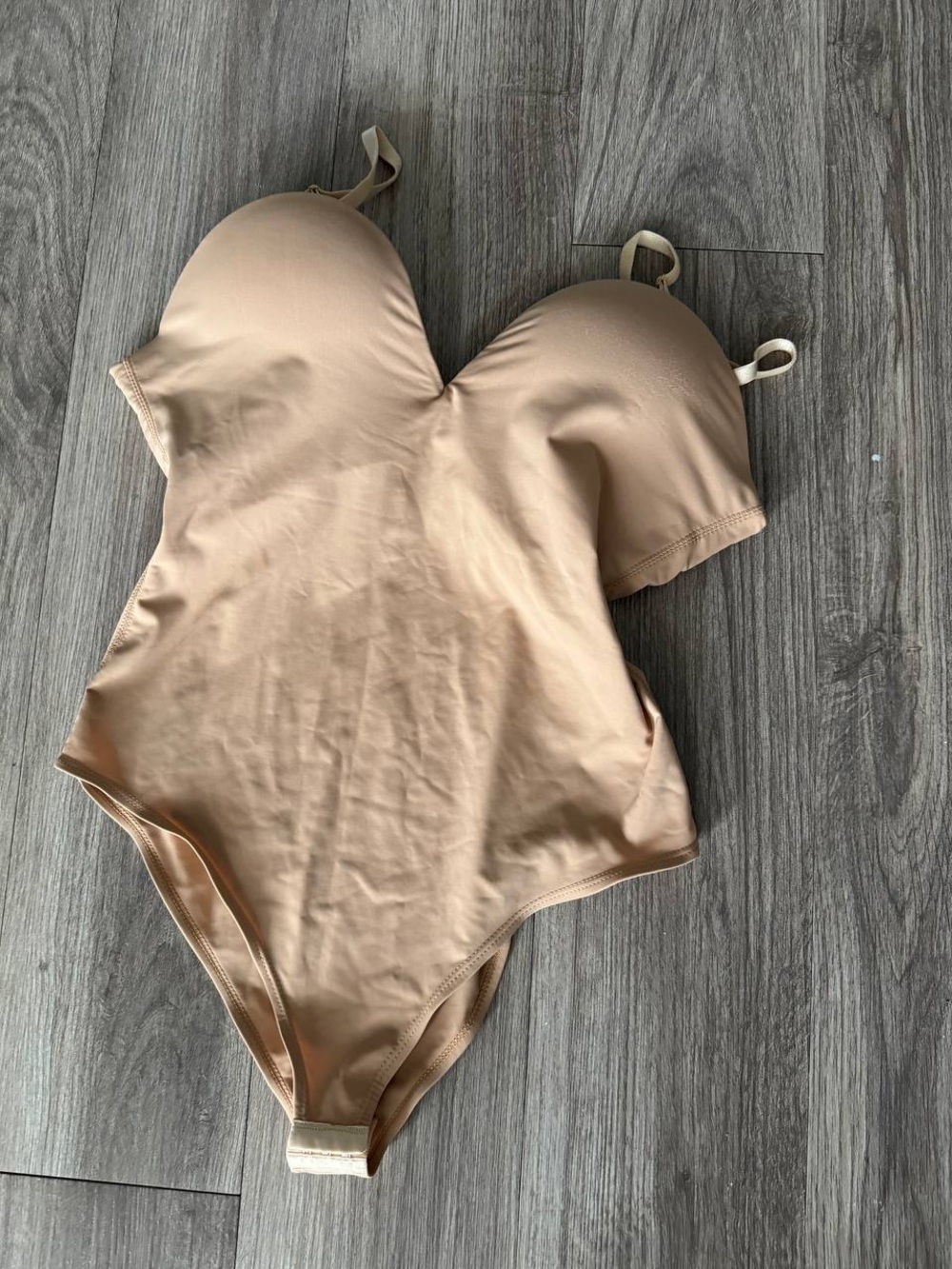 Nude Bodysuit with push up Cups
